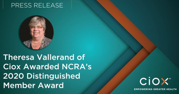 Theresa Vallerand of Ciox Awarded NCRA’s 2020 Distinguished Member Award
