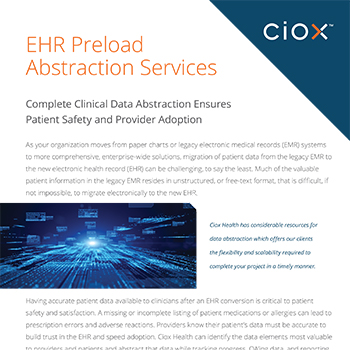 Ciox-EHR-Preload-Abstraction-Services-Overview-Brochure